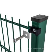 Clôture de sécurité en maille métallique soudé à double clôture